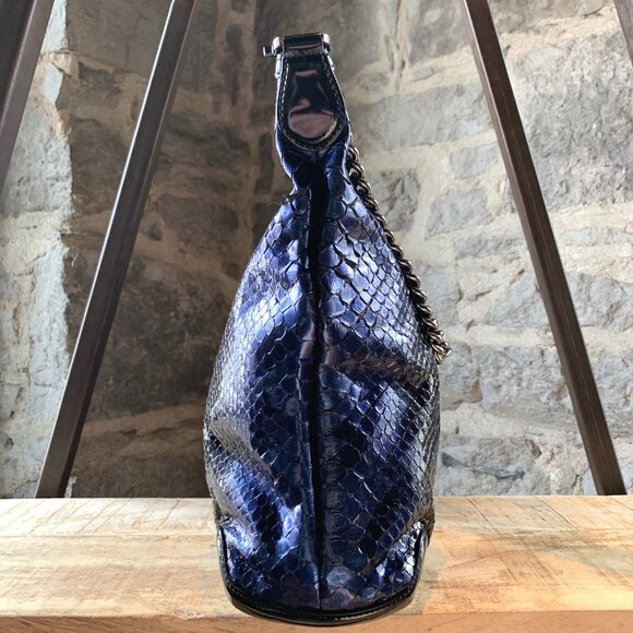 Gucci Navy Python Hobo Bag - Picture 3 of 13